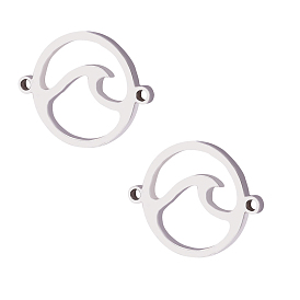 304 звенья / соединители из нержавеющей стали, ручная полировка, плоско-круглые