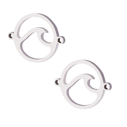 304 звенья / соединители из нержавеющей стали, ручная полировка, плоско-круглые