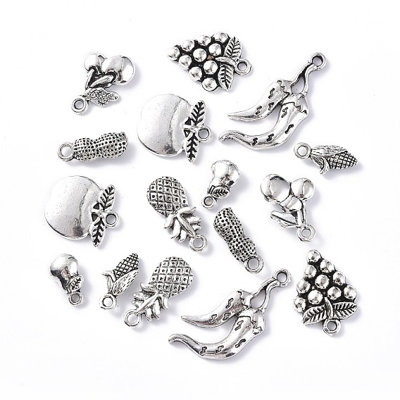 Fruits Series Tibetan Style Alloy Pendants