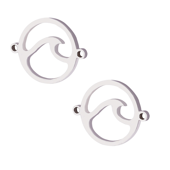 304 звенья / соединители из нержавеющей стали, ручная полировка, плоско-круглые