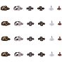 Alloy Studs Rivets, Aluminum Screw Back, For DIY Leather Craft, Skull