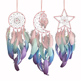 Dreamcatcher Wall Decor for Girl's Room with Wind Chimes from Etsy