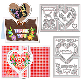 Трафареты для резки штампов из углеродистой стали на день святого валентина, для diy scrapbooking, Фотоальбом, декоративная бумага для тиснения, цвет нержавеющей стали