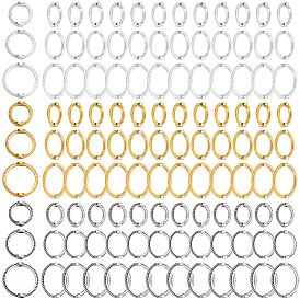 360шт 9 цвета сплава бусины рамка, кольцо