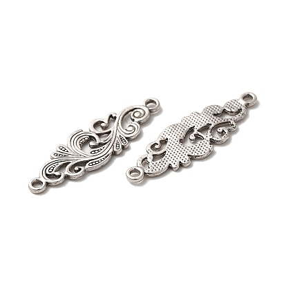 Tibetan Style Alloy Connector Charms, Leaf Links