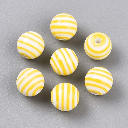 Фарфоровые бусины ручной работы, фантазии античного стекла фарфора, круглый и полосатый