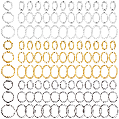 360шт 9 цвета сплава бусины рамка, кольцо