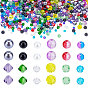 PandaHall Elite 12 Style Glass Beads, Imitation Gemstone, Round