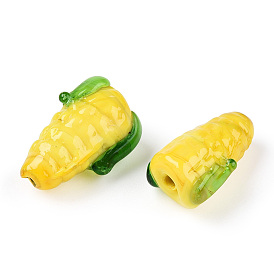 Abalorios de colores vario hechos a mano, maíz