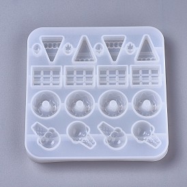 Silicone Molds, Resin Casting Molds, For UV Resin, Epoxy Resin Jewelry Making, Candy & Chocolate & Donut & Ice Cream