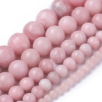 Natural Pink Opal Beads Strands, Grade AB, Round