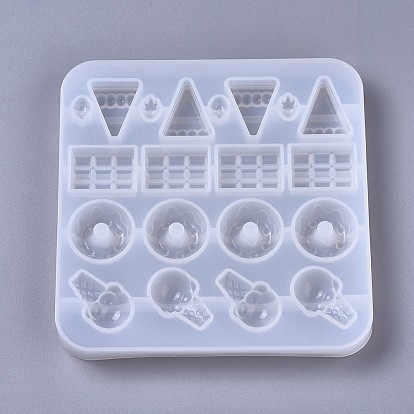 Silicone Molds, Resin Casting Molds, For UV Resin, Epoxy Resin Jewelry Making, Candy & Chocolate & Donut & Ice Cream