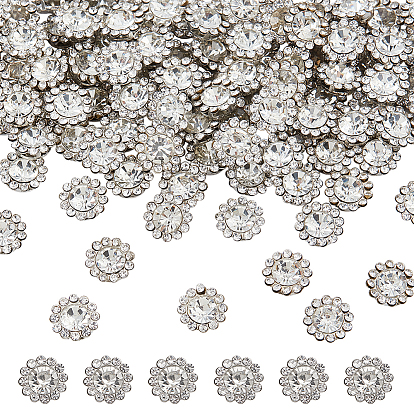 200шт. пряжки в виде цветов из железа и стекла, аксессуары для одежды