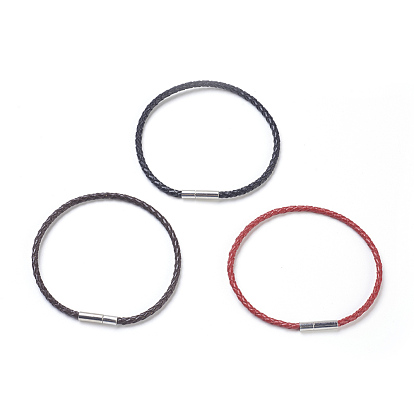 Leder Schnur Armband machen, mit Messing-Schließen