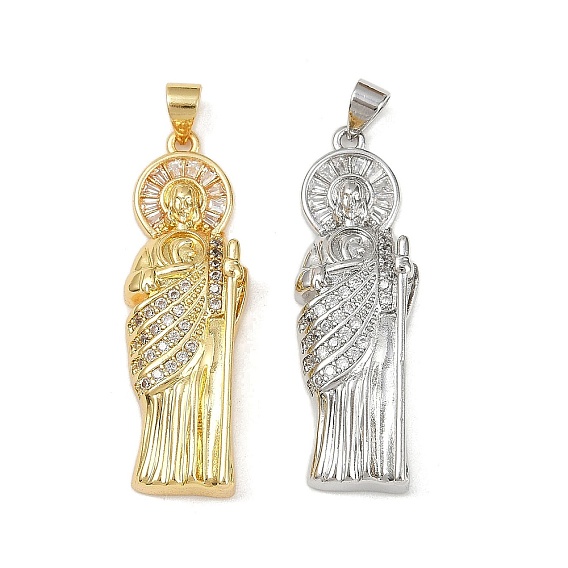 Латунные микро проложить кубического циркония подвески, без кадмия и без свинца, святой иуда