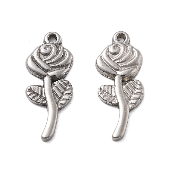 304 подвески из нержавеющей стали, очарование розы, анти-тускнение