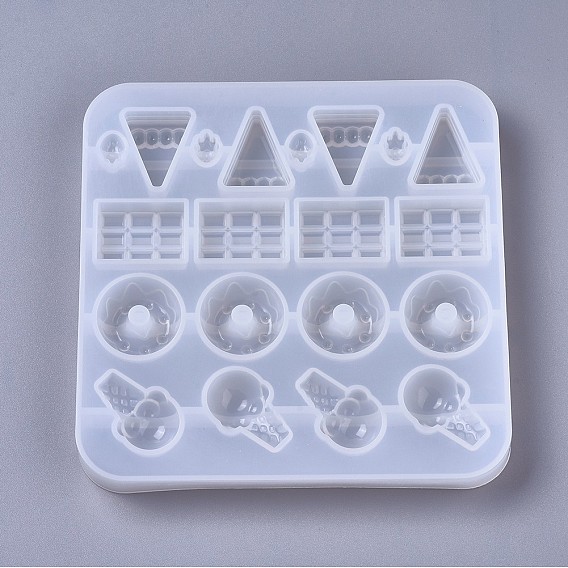 Silicone Molds, Resin Casting Molds, For UV Resin, Epoxy Resin Jewelry Making, Candy & Chocolate & Donut & Ice Cream
