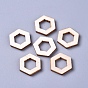 Poplar Wood Linking Rings, Hexagon