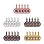 DIY Earring Makings, with Brass Leverback Earring Settings and Transparent Glass Cabochons