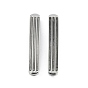 304 Stainless Steel Connector Charms, Curved Rectangle, Non-Tarnish