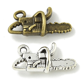 Tibetan Style Alloy Pendants, Lead Free & Cadmium Free, Chainsaw Shapes