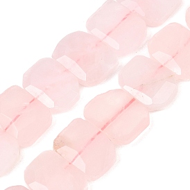 Naturel a augmenté perles de quartz brins, facette, polygone