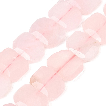 Naturel a augmenté perles de quartz brins, facette, polygone
