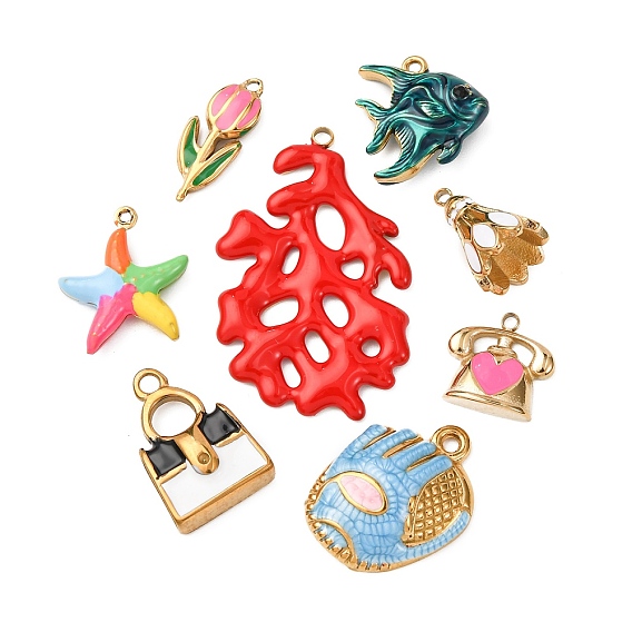 304 нержавеющей стальной эмали подвески, ионное покрытие (ip), без кадмия, без никеля и без свинца, золотые