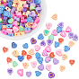 200 бусины из полимерной глины ручной работы., сердце