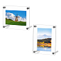 Rectangle Acrylic Display Frame, for Desktop Item Display & Collection Showcase