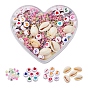 Round Glass Seed Beads Kit for DIY Jewelry Making Finding Kit, with Letter & Heart Pattern Acrylic Beads, Natural Cowrie Shell Beads