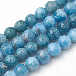 Perles naturelles apatite brins, ronde