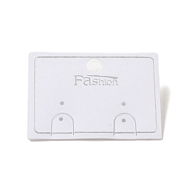 Paper & Plastic Earring Display Card with Word Fashion, Used For Earrings, Rectangle