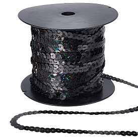 Блестящая лента из ПВХ с пайетками, отделка блестками, аксессуар для одежды