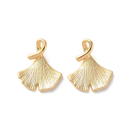 Латунные подвески, подвески из листьев гинкго