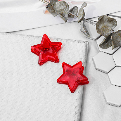 DIY Plastic Craft Ideas Party Photo Wall Decorations, Star Plastic Clothespins Postcard Tag Note Pegs Clips