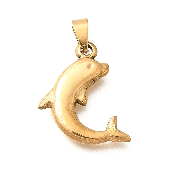 201 подвески из нержавеющей стали, дельфин очарование, ионное покрытие (ip)