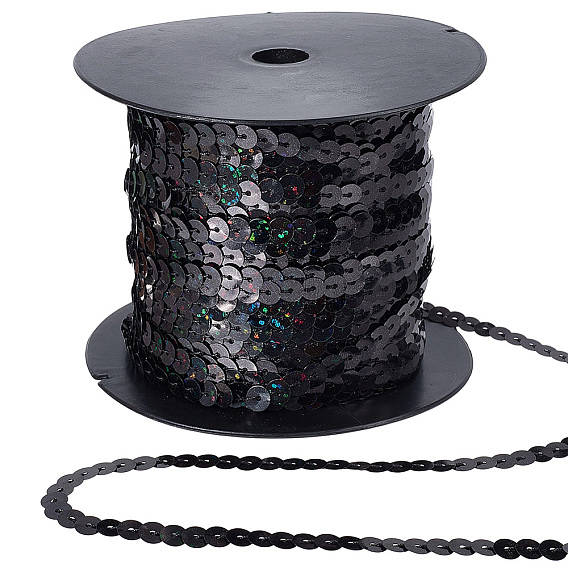 Блестящая лента из ПВХ с пайетками, отделка блестками, аксессуар для одежды