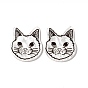 Непрозрачные акриловые подвески, кошка прелести