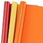 3 Rolls Red & Gold & Orange Red Heat Transfer Vinyl Roll, Heat Transfer Vinyl, for T-Shirts, Hats, Clothing