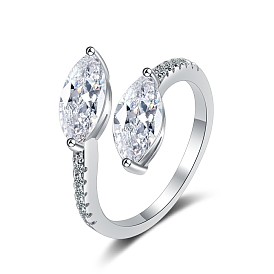 Shimmering Zircon Ring - Unique Design, Fashionable and Elegant Women's Jewelry.