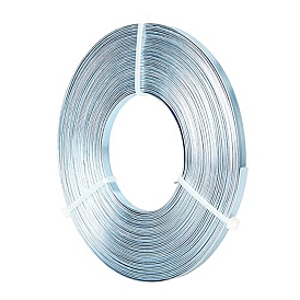 Fil d'aluminium benecreat, fil d'artisanat plat, fil de bande de lunette pour la fabrication de bijoux cabochons