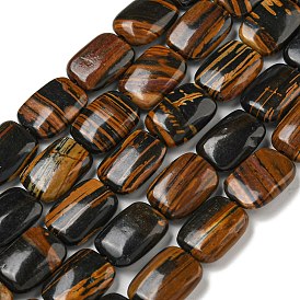 Natural Soil Opal Beads Strands, Rectangle