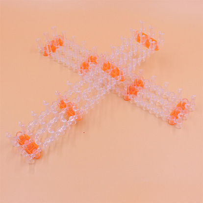 Прямоугольные пластиковые вязальные станки, для плетения резинок для волос, , браслеты