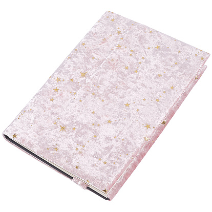 Бархатная обложка книги, с звезды шаблон, прямоугольная книжная обложка