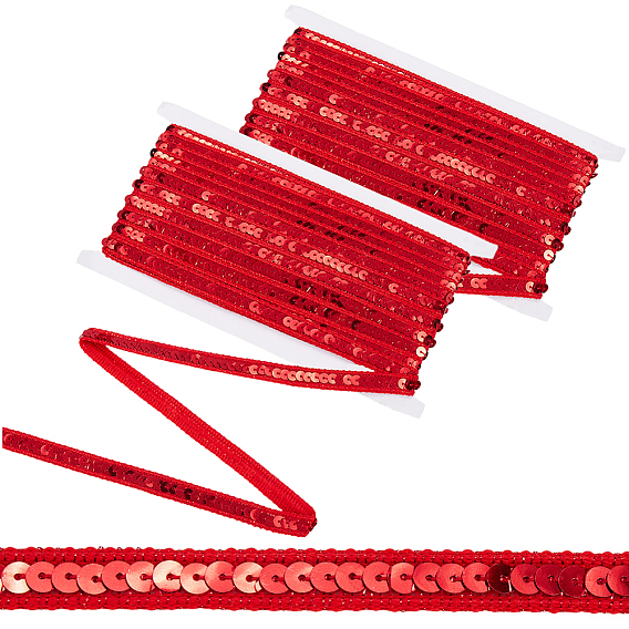 20м полиэстеровых лент, с пластиковыми пайетками