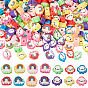 200Pcs 2 Styles Handmade Polymer Clay Beads