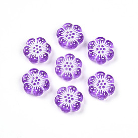 Прозрачные акриловые бусины, цветок