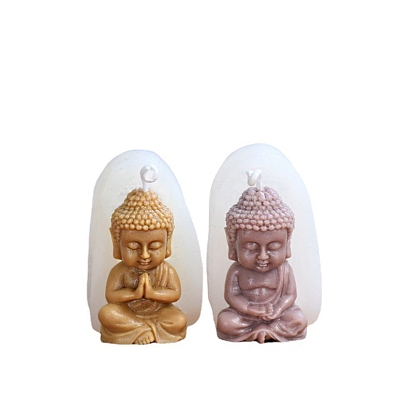 DIY Silicone Candle Molds, Resin Casting Molds, For UV Resin, Epoxy Resin Jewelry Making, Buddha Statue