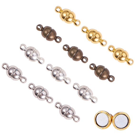 Латунные магнитные застежки с петлями, овальные